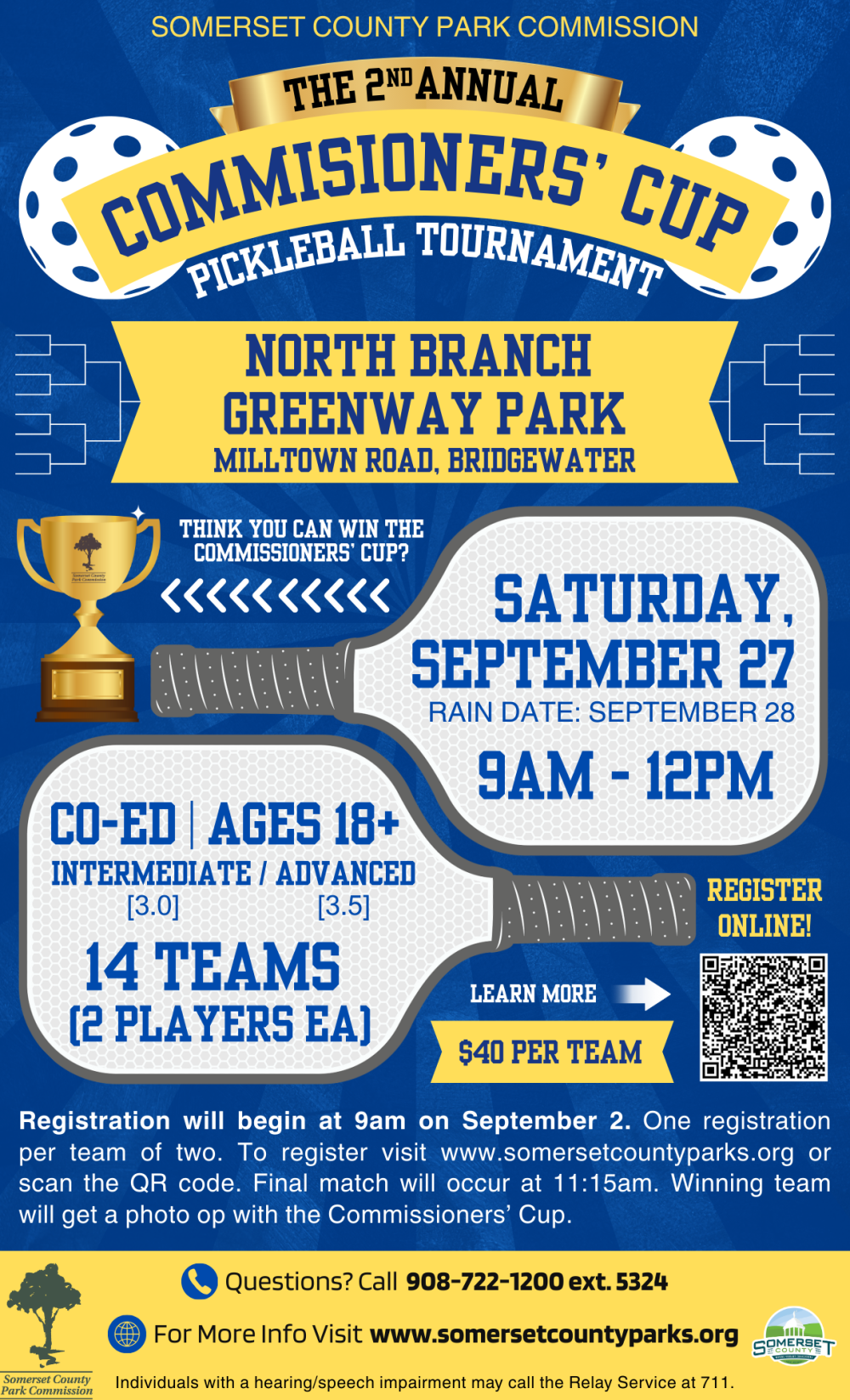 2025 Pickleball Tournament Flyer