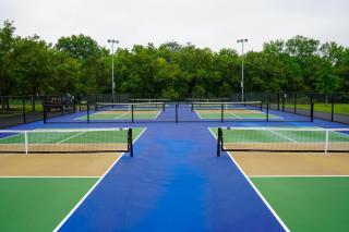 North Branch Greenway Park Pickleball Court All six courts