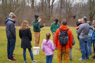 EEC Maple Sugaring Talking with Bucket