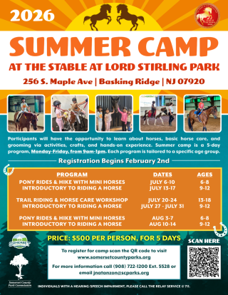 2026 Stable at Lord Stirling Park Summer Camp